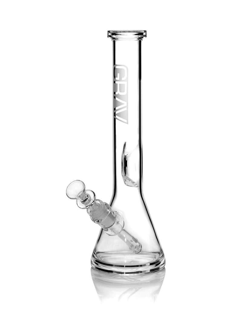 GRAV® Medium, Clear Beaker Base Water Pipe - Headshop.com