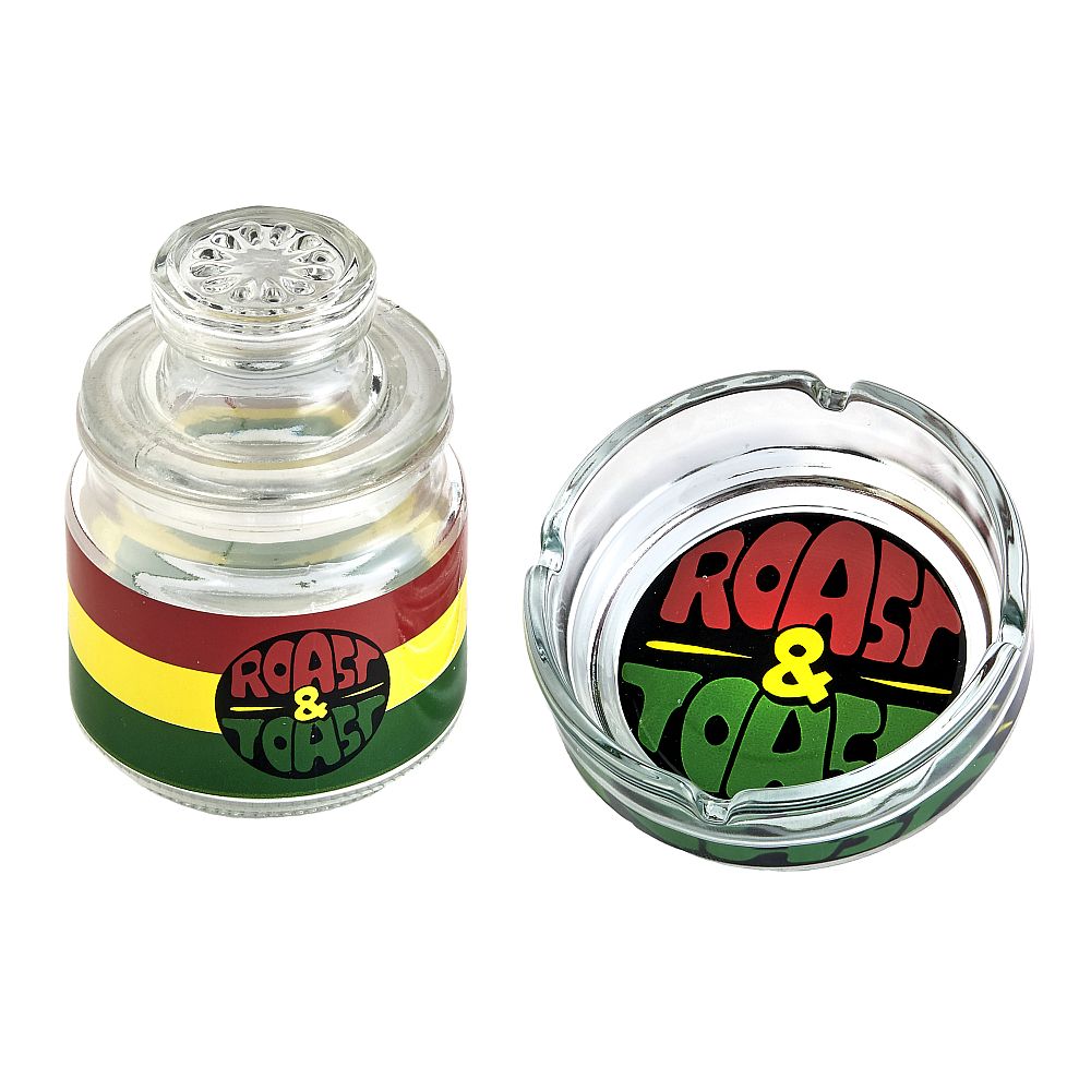 Ashtray set with Stash jar - VINTAGE ROAST & TOAST - Headshop.com