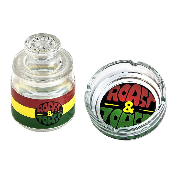 Ashtray set with Stash jar - VINTAGE ROAST & TOAST - Headshop.com