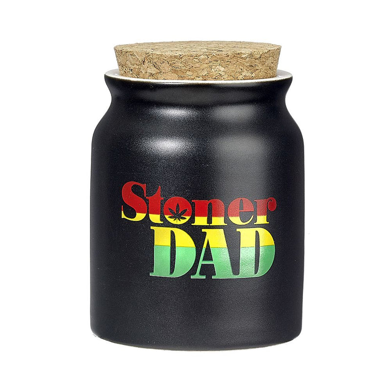 stoner dad stash jar - rasta letters - Headshop.com