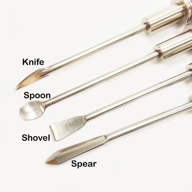 The Ultimate Titanium Dab Tool Set With Pearl Green Handle - Headshop.com