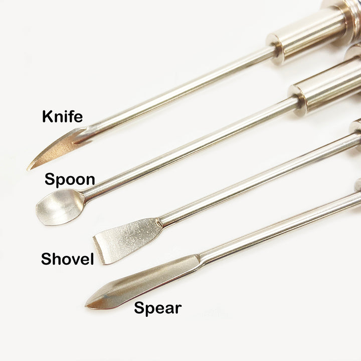 The Ultimate Titanium Dab Tool Set With Pearl Green Handle - Headshop.com