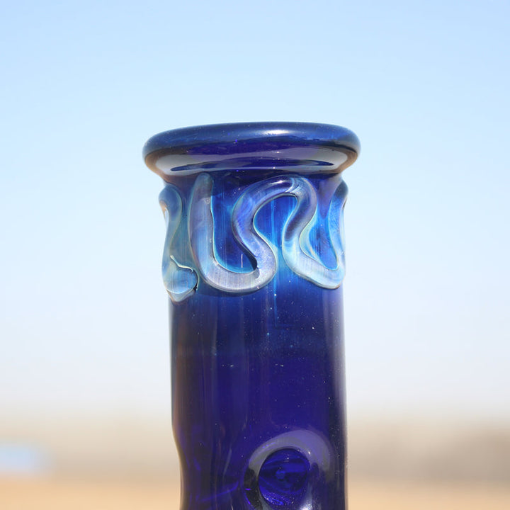 10.5" Blue Buddha Glass Water Pipe w/ Coil Perc - Headshop.com