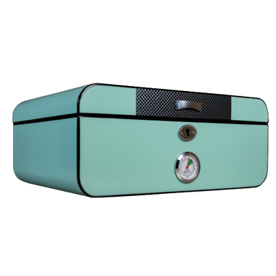 Art Deco Teal Humboldt Humidor - Headshop.com