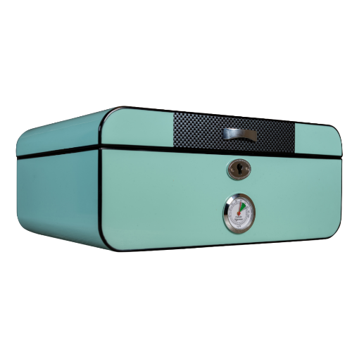 Art Deco Teal Humboldt Humidor - Headshop.com