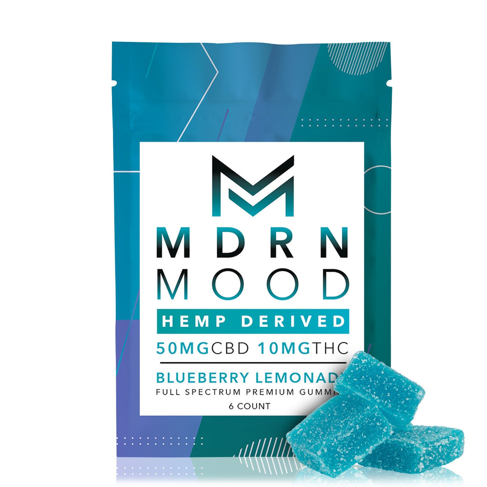 Mdrn Mood Blueberry Lemonade- 50mg CBD / 10mg THC (6ct) - Headshop.com