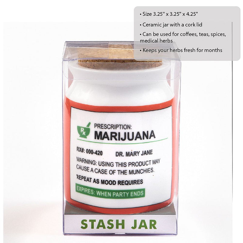 stash jar - prescription - large - from gifts by Fashioncraft® - Headshop.com