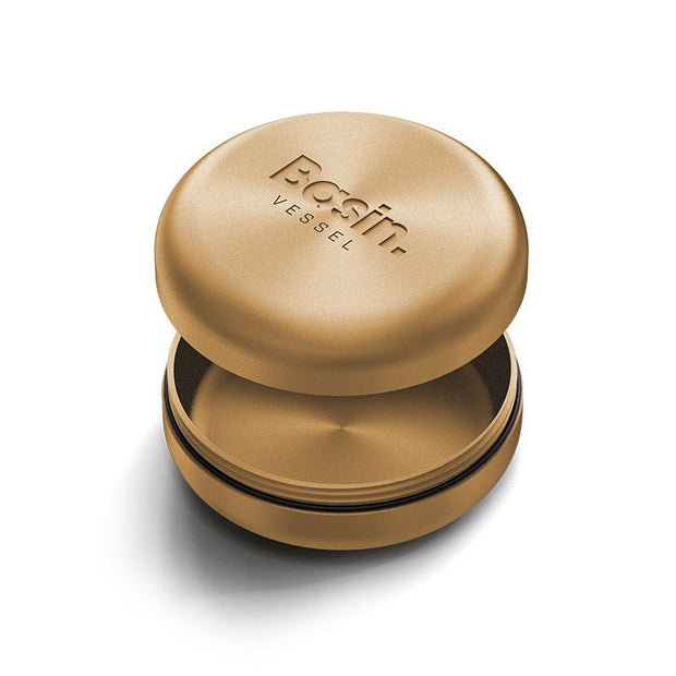 Basin stash jar [Gold] by vessel - Headshop.com