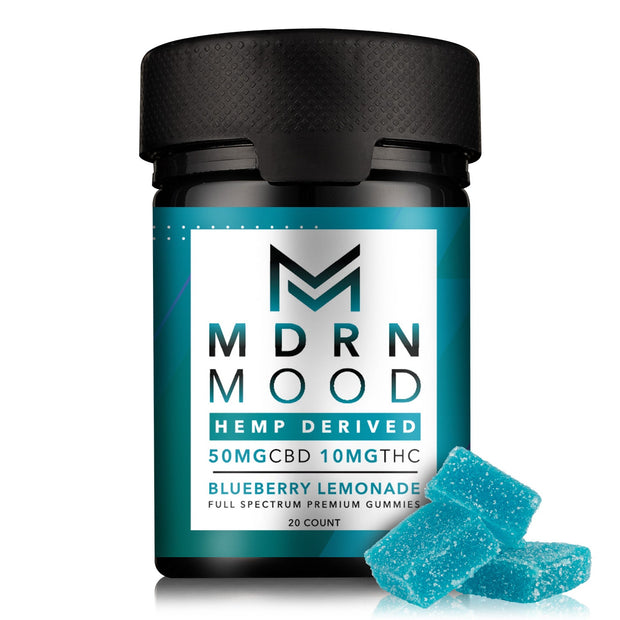 Mdrn Mood Blueberry Lemonade - 50mg CBD / 10mg THC (20ct) - Headshop.com