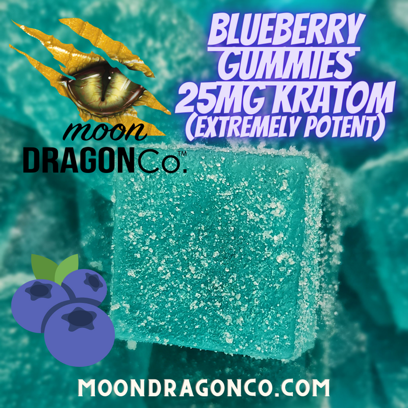 Moon Dragon 300MIT Blueberry Kratom Gummies - Headshop.com