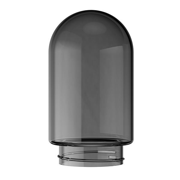 Stündenglass Single Gray Glass Globe (Large) - Headshop.com