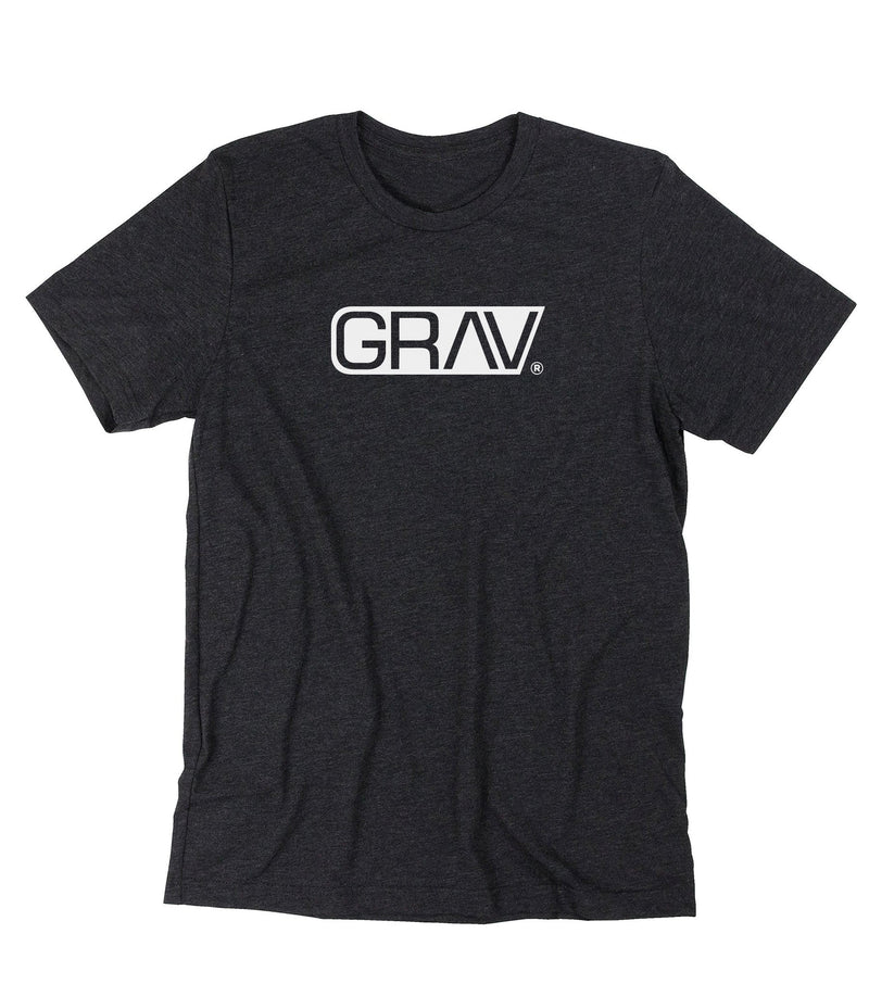 GRAV® Heather Black Logo T-Shirt - Headshop.com