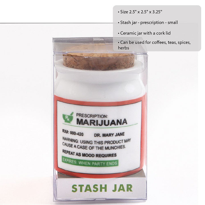 stash jar - prescription - Small - from gifts by Fashioncraft® - Headshop.com