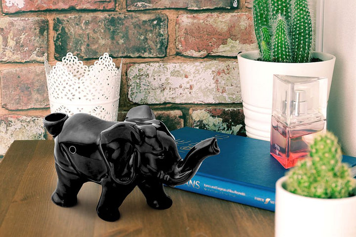 Elephant Novelty Pipe - Black Color - Headshop.com