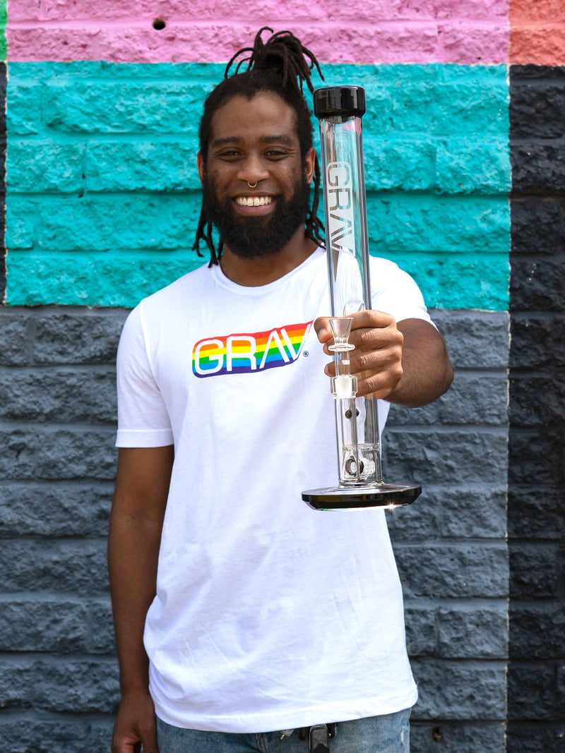 GRAV® Gay Pride Logo T-Shirt - Headshop.com