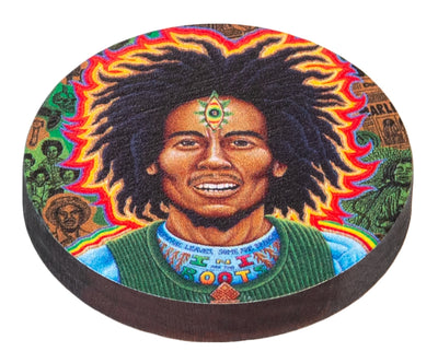 Starz Puzzles: Monia Lisa & Bob Marley 15" x 15" Checkerboard Set. - Headshop.com