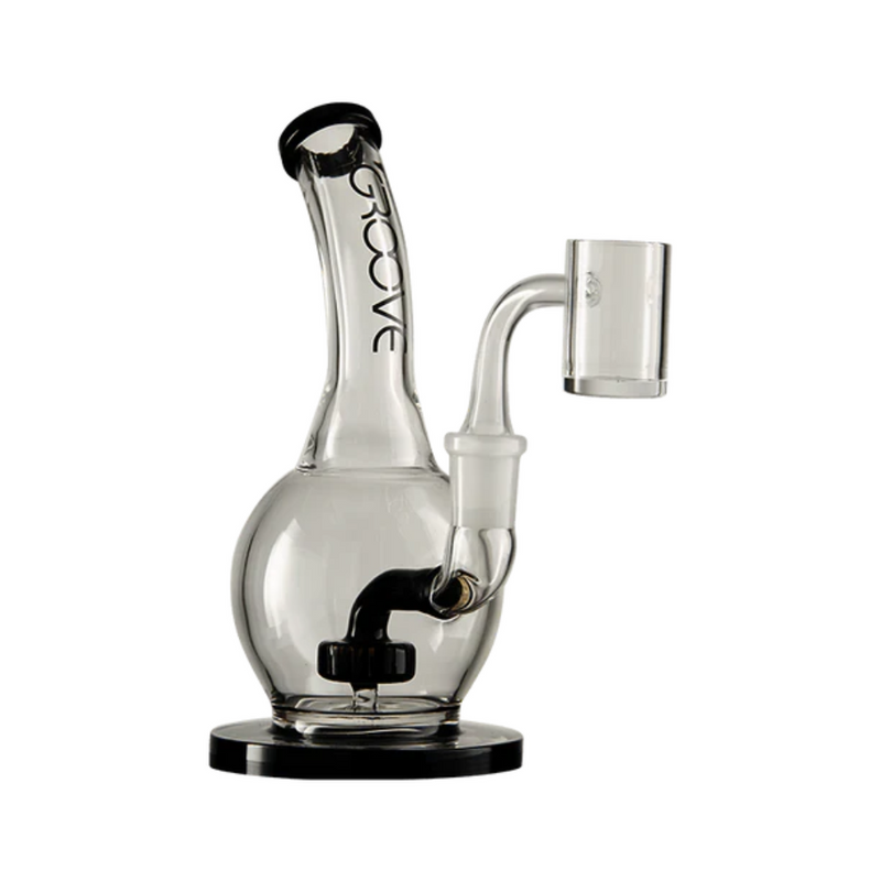 Groove Bubbler With Base Water Pipe 7" - Headshop.com
