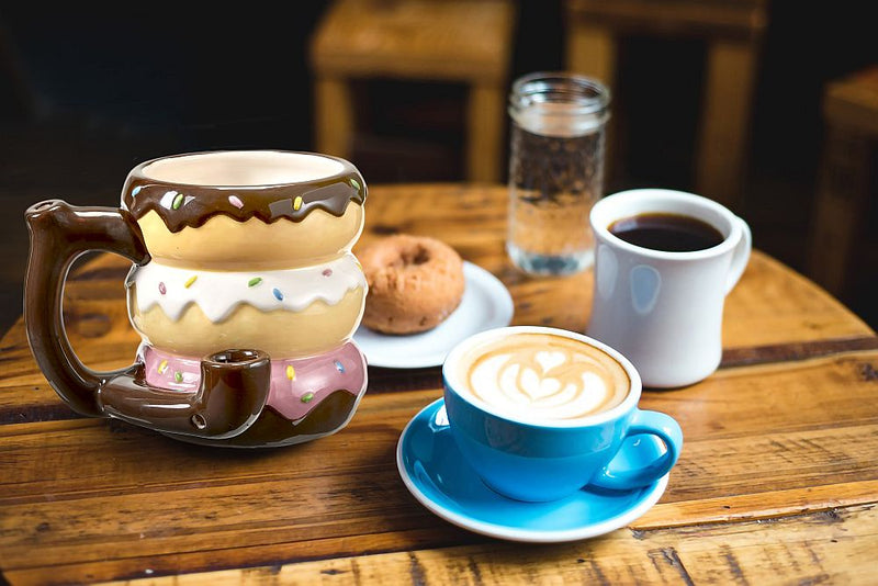 Donut mug - pipe - novelty mug - Headshop.com