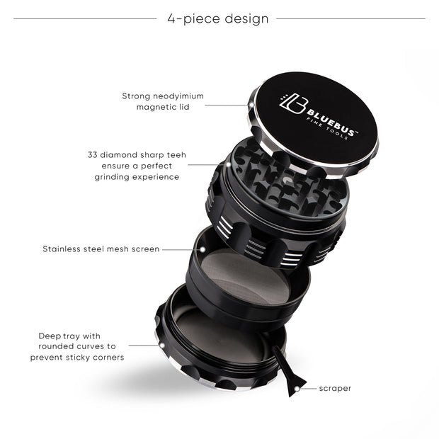 GAC 2.5" Ceramic Grinder White - Headshop.com