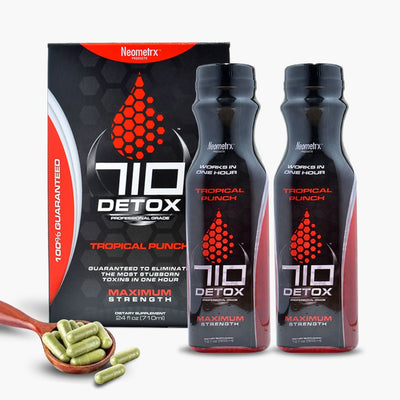 Pure Detox 710 Premium Kit (2 - 12oz + 6 Caps) - Tropical Punch - Headshop.com