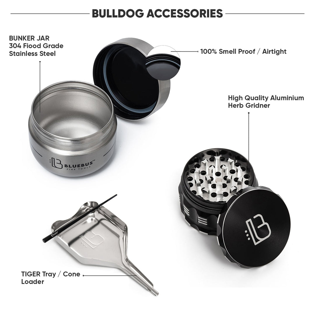 BULLDOG Smell Proof Bag and session kit - Headshop.com