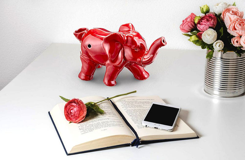elephant novelty  pipe - red color - Headshop.com