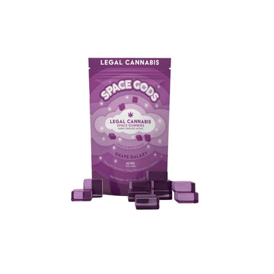 Space Gummies | Galaxy Grape | Delta 9 + CBD 10CT Bag - Headshop.com