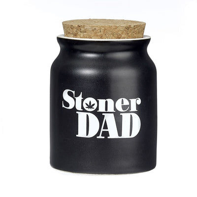 stoner dad stash jar - white letters - Headshop.com