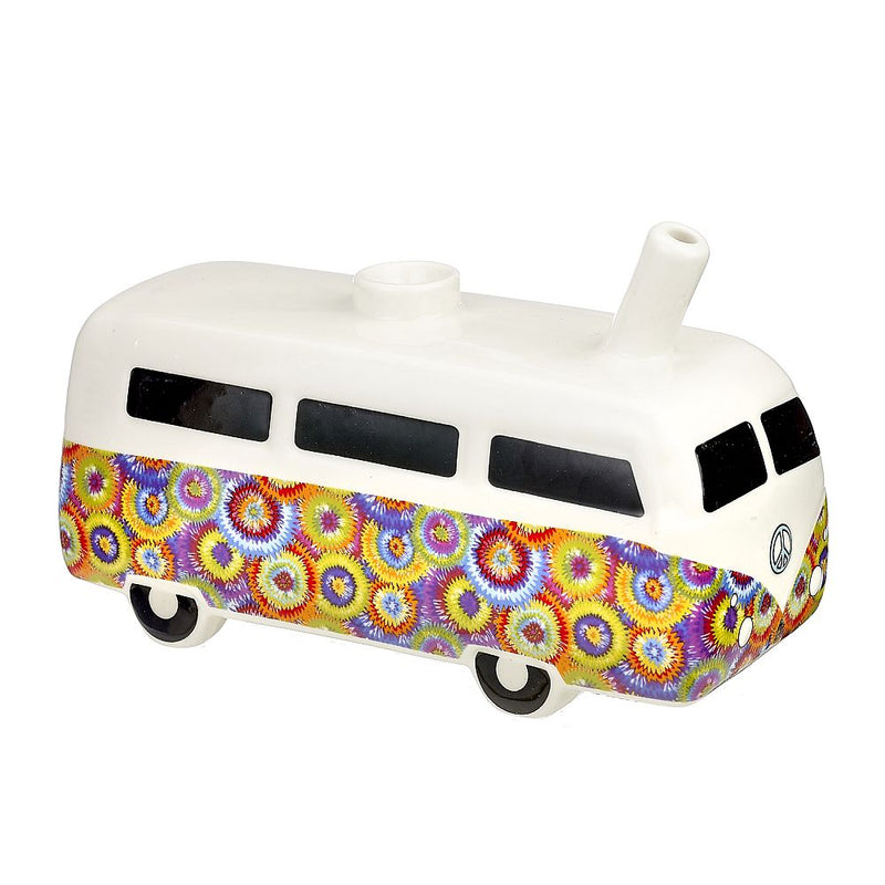 Retro vintage bus pipe - colorful flower burst design - Headshop.com