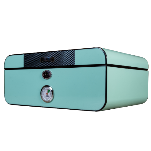 Art Deco Teal Humboldt Humidor - Headshop.com