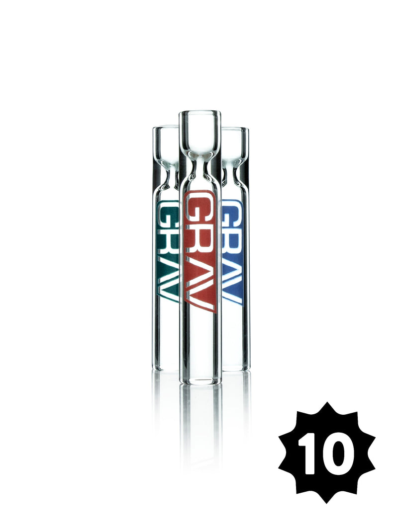 12mm GRAV® Clear Taster - Pack of 10 - Headshop.com