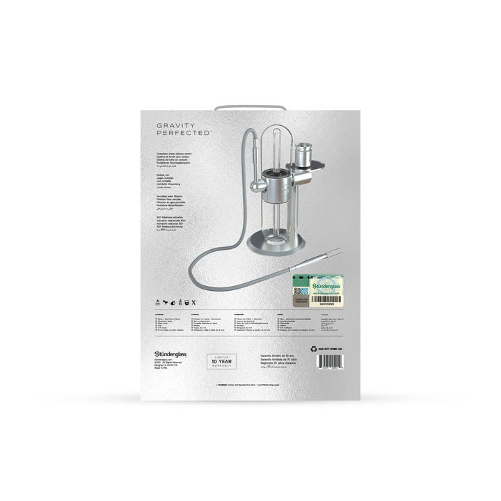 Stündenglass Gravity Infuser (Polished Silver) - Headshop.com