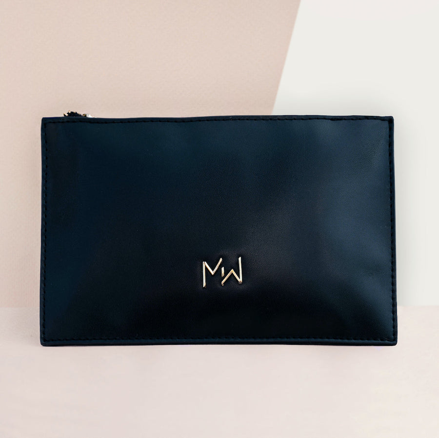 Stash It All Zipper Clutch - Black - Headshop.com