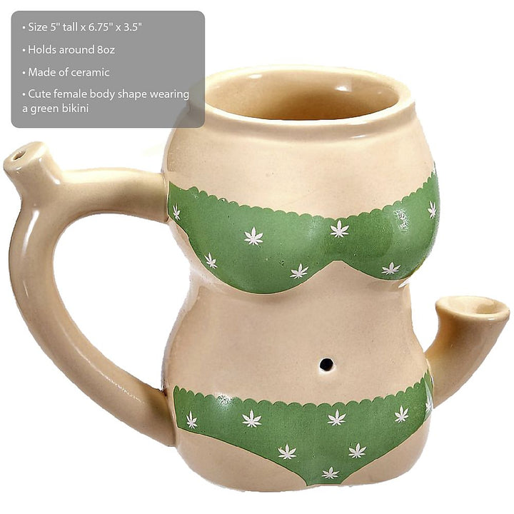 green bikini mug - Headshop.com