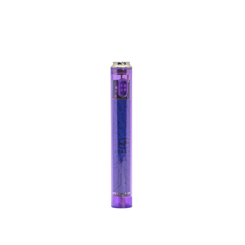 Transparent light up Vape battery by Stache - Headshop.com