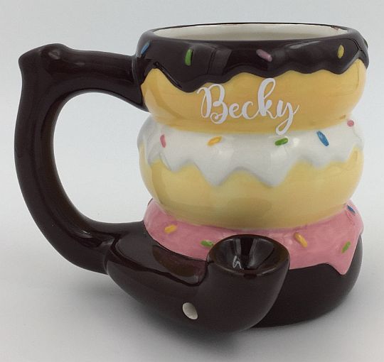 Donut mug - pipe - novelty mug - Headshop.com