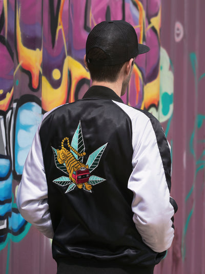 GRAV® Satin Bomber Jacket - Headshop.com