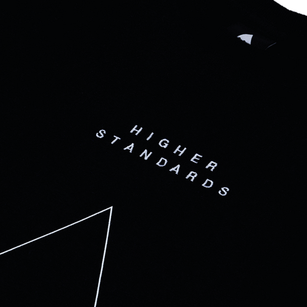 Higher Standards T-Shirt - Embroidered Triangle - Headshop.com
