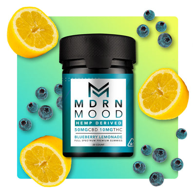 Mdrn Mood Blueberry Lemonade - 50mg CBD / 10mg THC (20ct) - Headshop.com