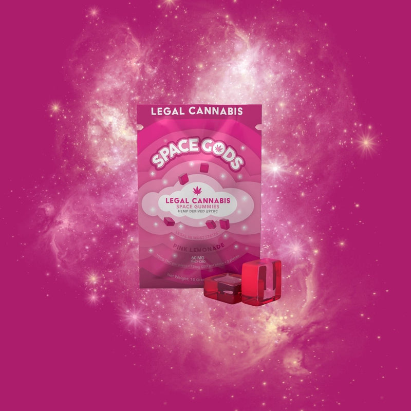Space Gummies | Pink Lemonade | Delta 9 + CBD 2CT Bag - Headshop.com