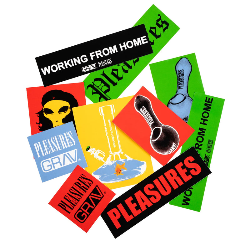 GRAV® Working from Home Sticker Pack - Headshop.com