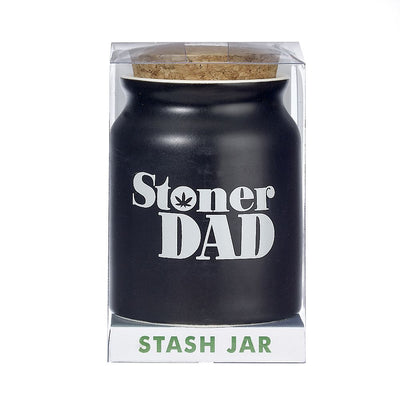 stoner dad stash jar - white letters - Headshop.com