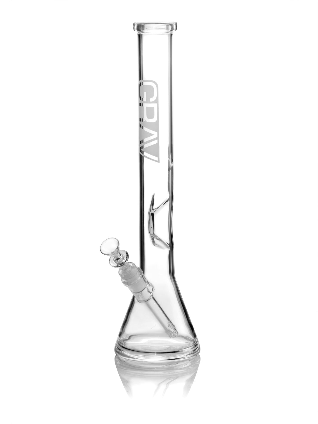 GRAV® Large, Clear Beaker Base Water Pipe - Headshop.com
