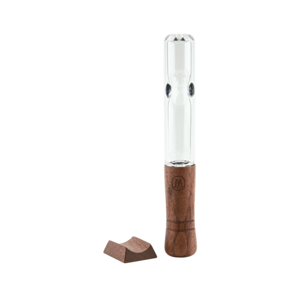 Marley Natural Glass & Walnut Steamroller - Headshop.com