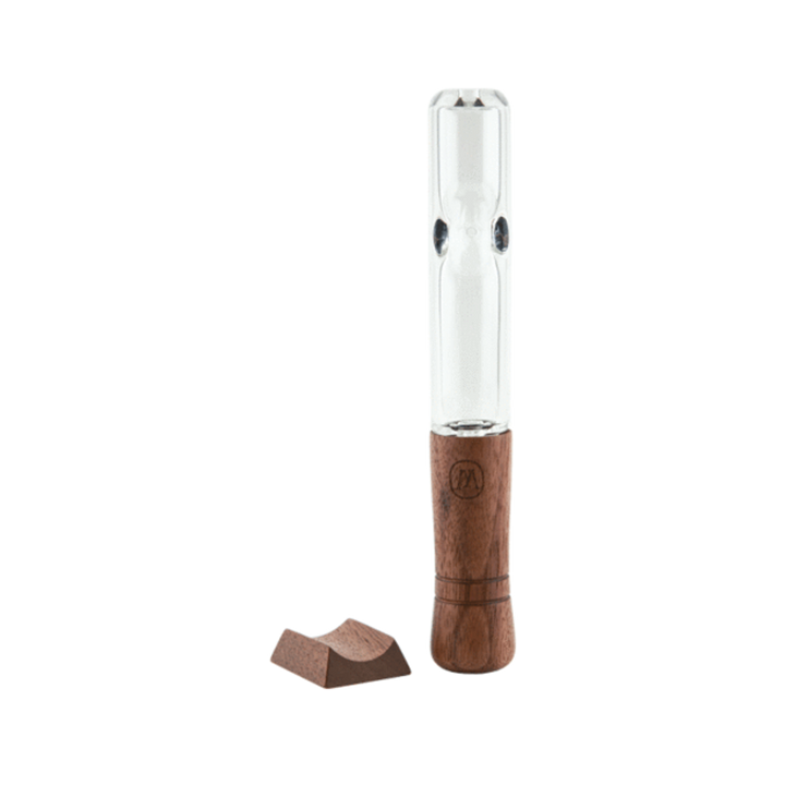 Marley Natural Glass & Walnut Steamroller - Headshop.com