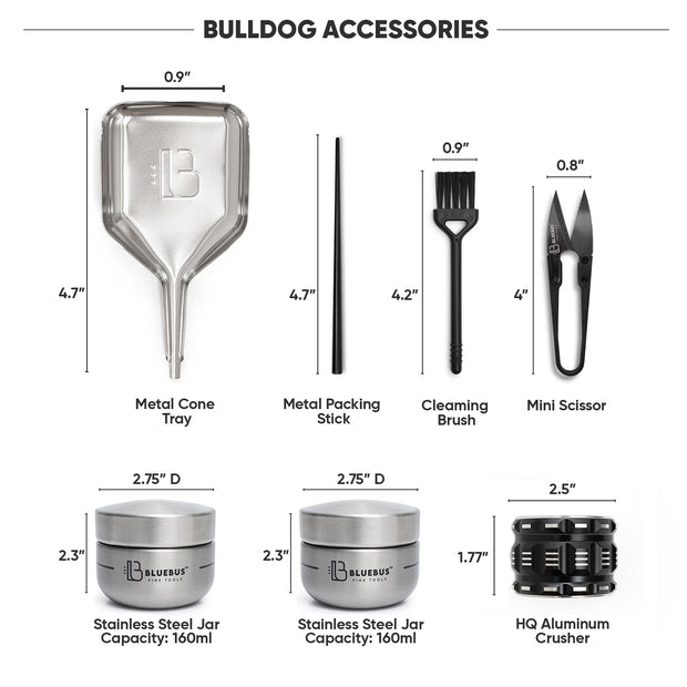BULLDOG Smell Proof Bag and session kit - Headshop.com