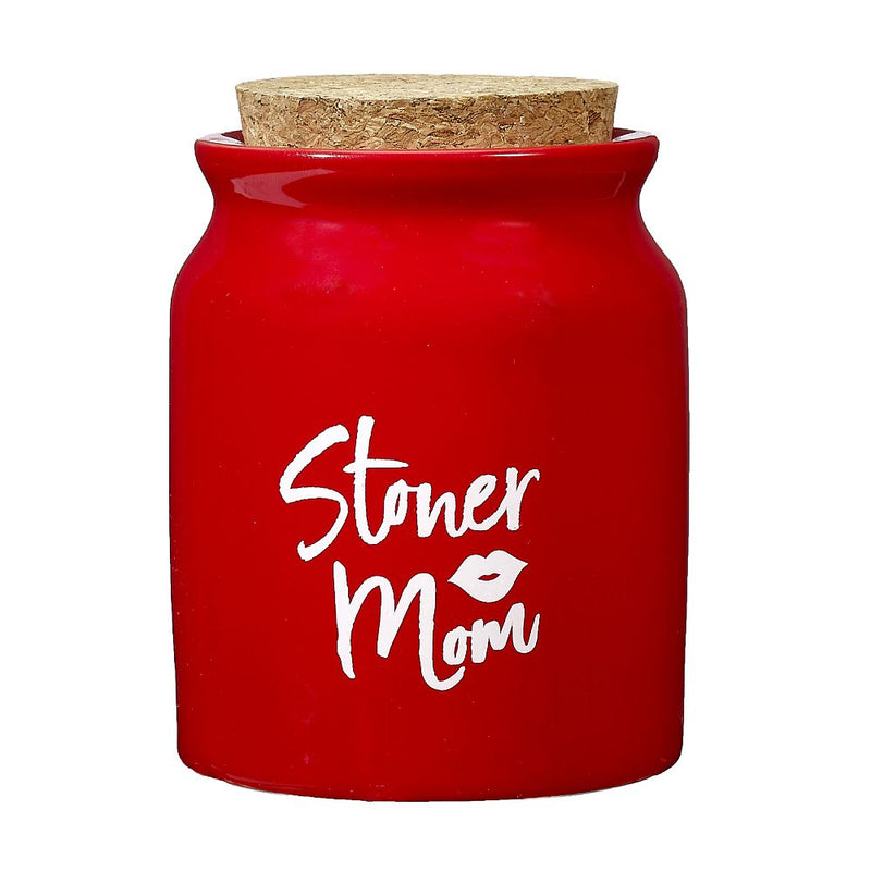 red stoner mom stash jar - Headshop.com