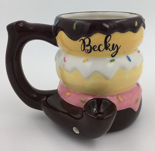 Donut mug - pipe - novelty mug - Headshop.com