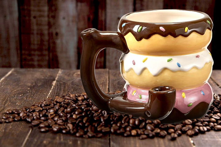 Donut mug - pipe - novelty mug - Headshop.com