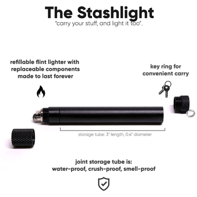 Smoke Honest StashLight - Doob Tube & Refillable Lighter - Headshop.com